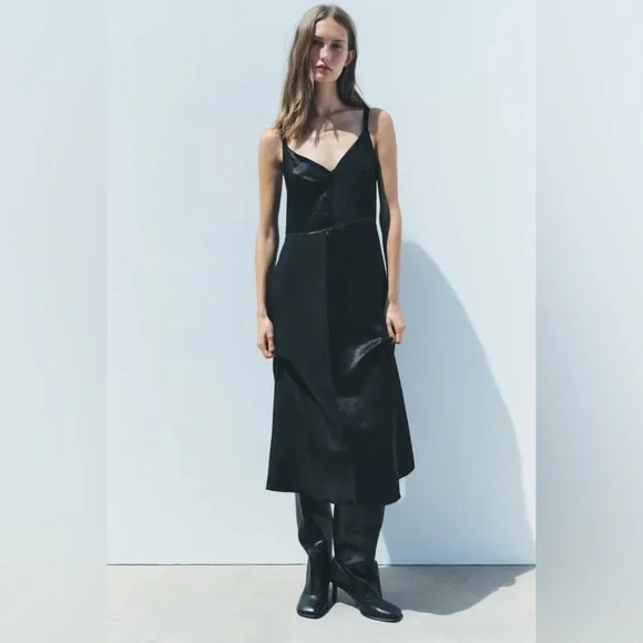 ZARA ~ Satin slip dress ZW COLLECTION - Picture 3 of 12